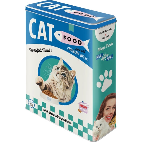 Металлическая банка для хранения Cat Food XL