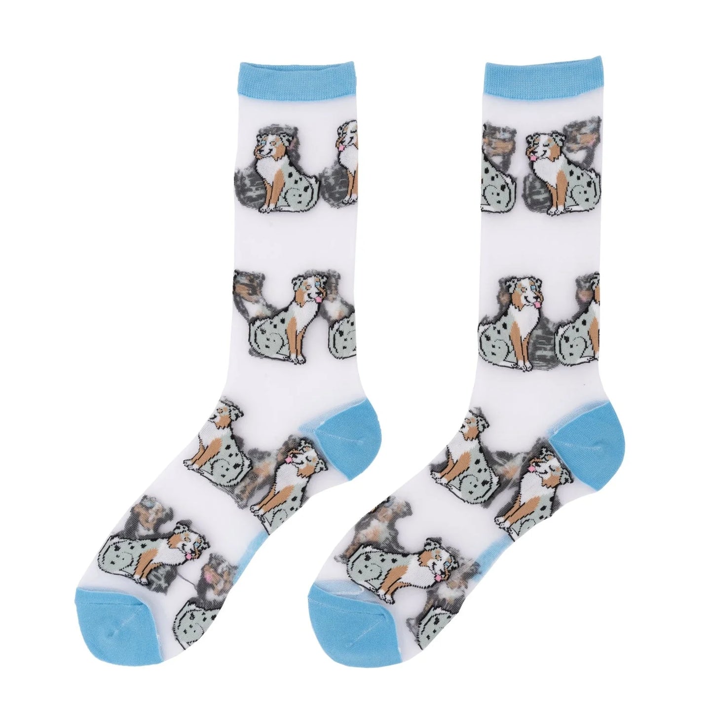 Australian Shepherd Sheer Socks | Coucou Suzette