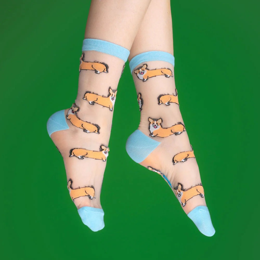Corgi Sheer Socks | Coucou Suzette