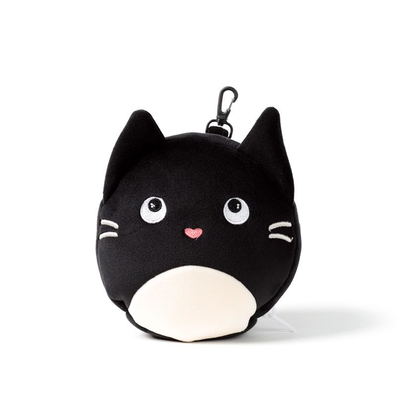 Relaxeazzz Feline Fine Cat Plush Travel Pillow & Eye Mask