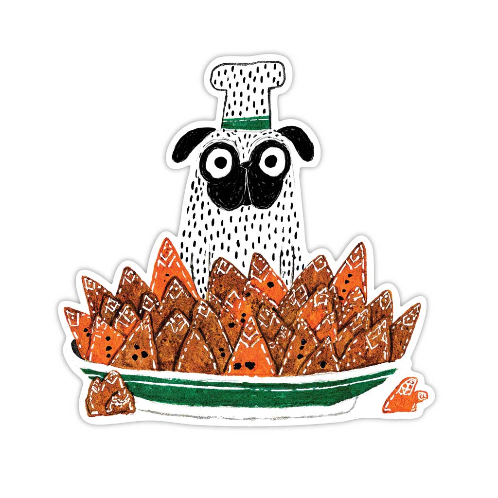 Наклейка Мопс+Пипаркукас