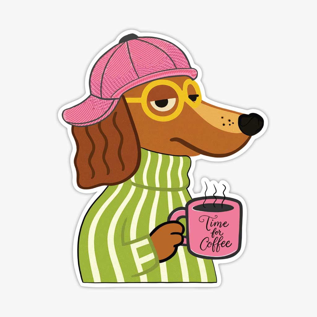 Наклейка Dachscoffee