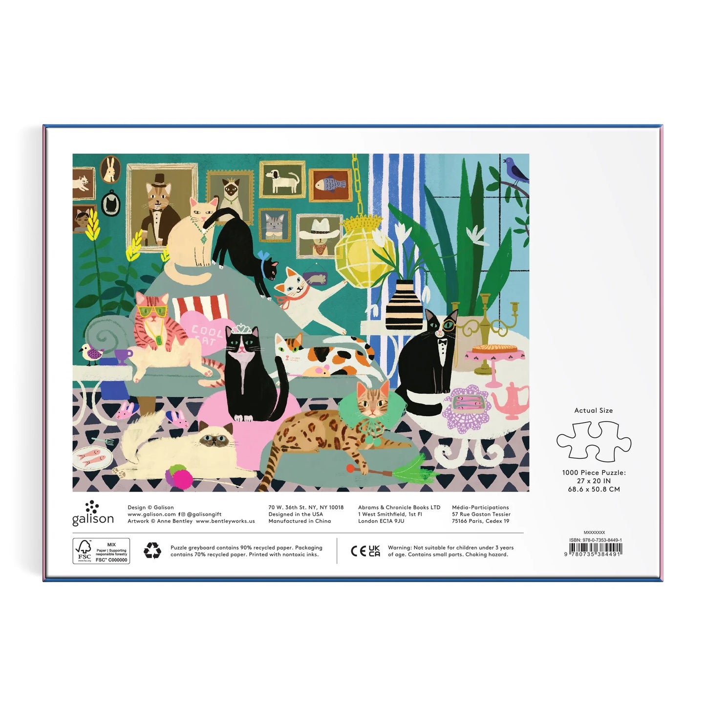 Puzzle Glamour Cats, 1000 pcs.