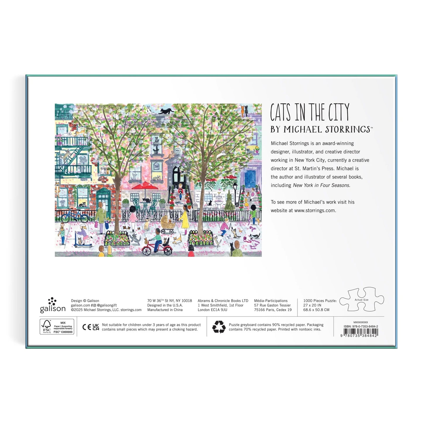 Puzzle Michael Storrings Cats in the City, 1000 pcs.