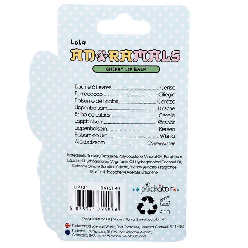 Kaķenīte Lola Adoramals lūpu balzams ar ķiršu aromātu