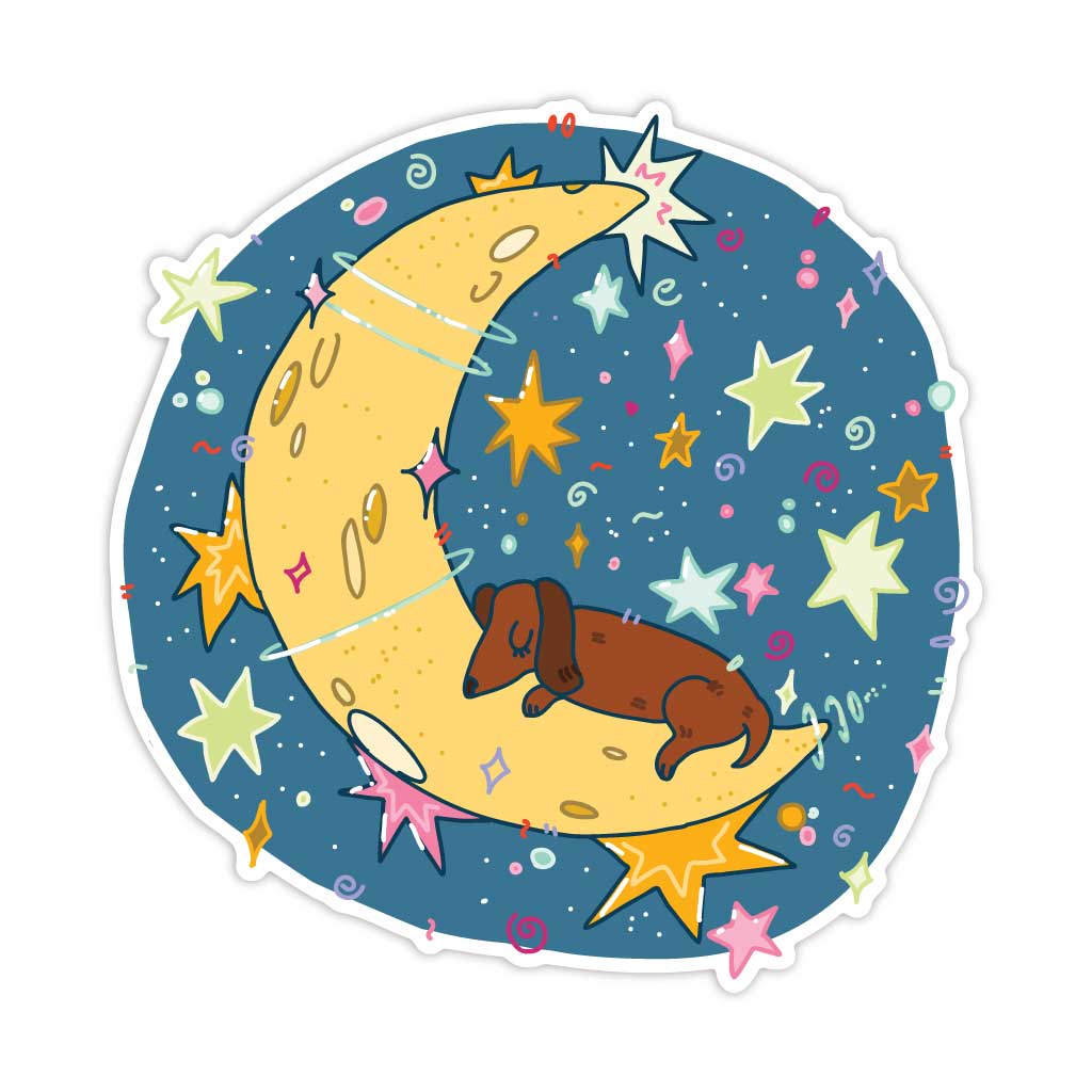 Наклейка Moon Dog