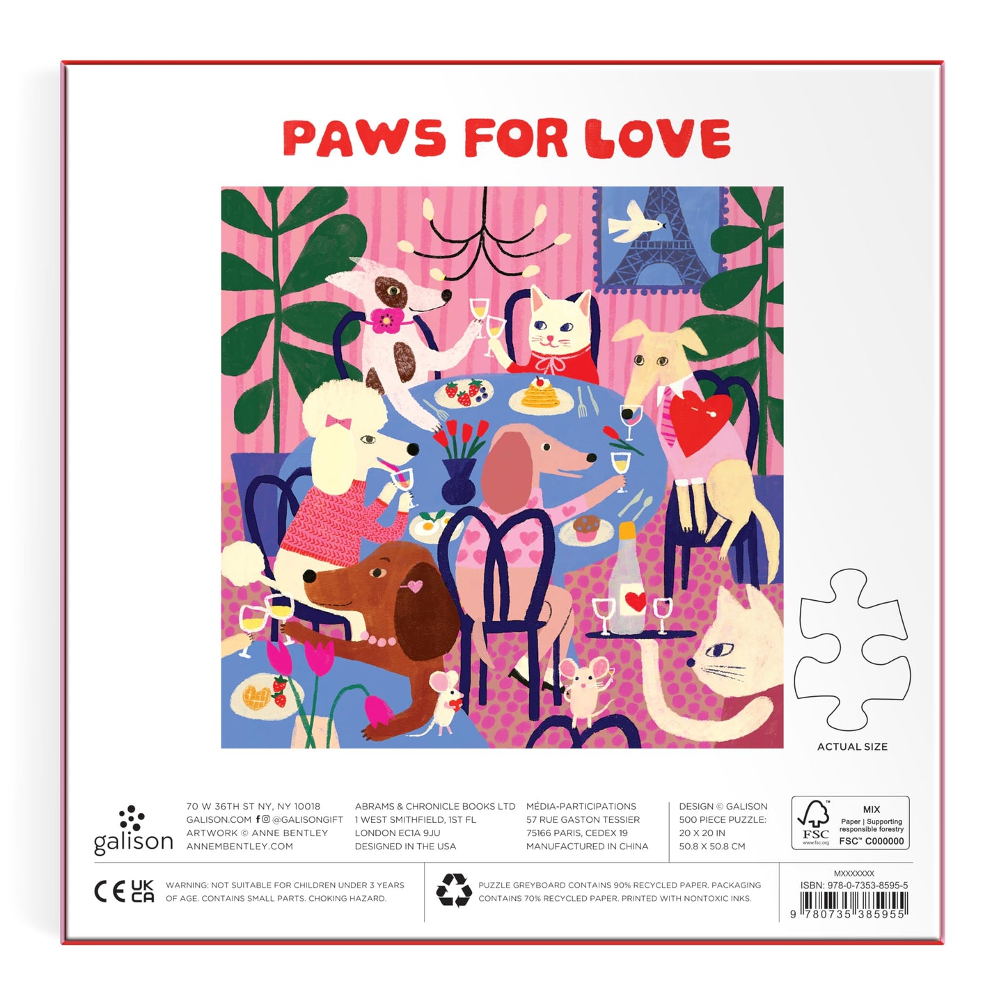 Puzle Paws For Love, 500 gab.