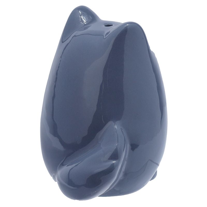Feline Fine Black & Grey Cat Ceramic Salt & Pepper Set