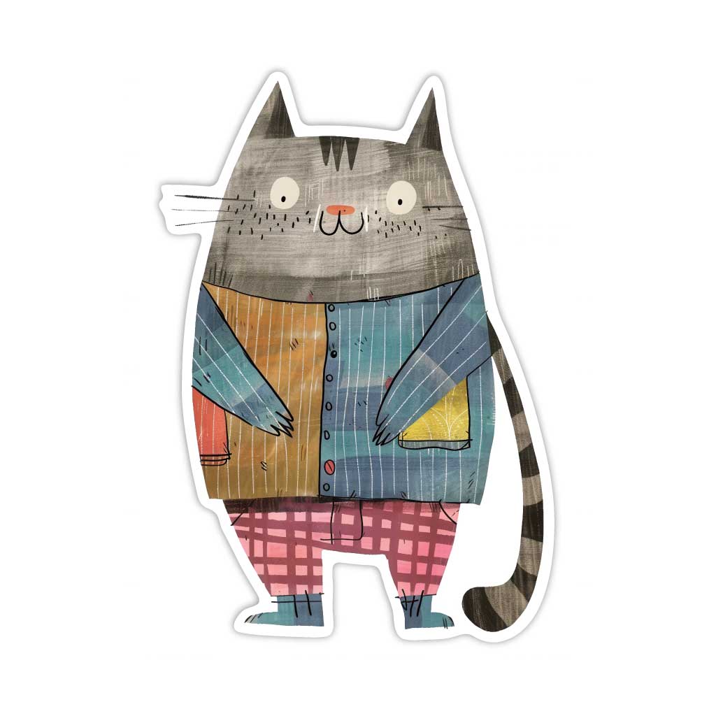 Наклейка Еще один стильный кот