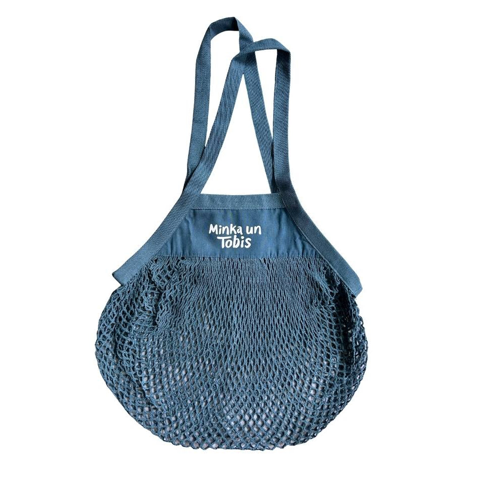 Kitty Mesh Shopping Bag, Storm Blue