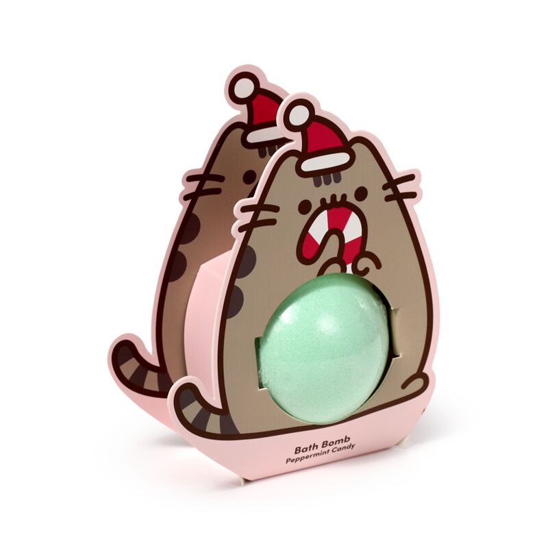Бомбочка для ванны Рождественская Pusheen в фигурной подарочной упаковке