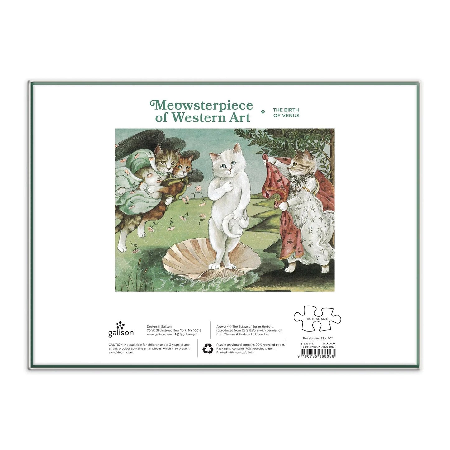 Пазл Birth of Venus Meowsterpiece, 1000 шт.