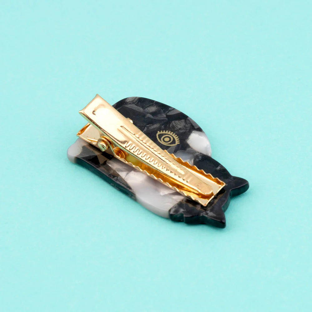 Black & White Cat Hair Clip | Coucou Suzette