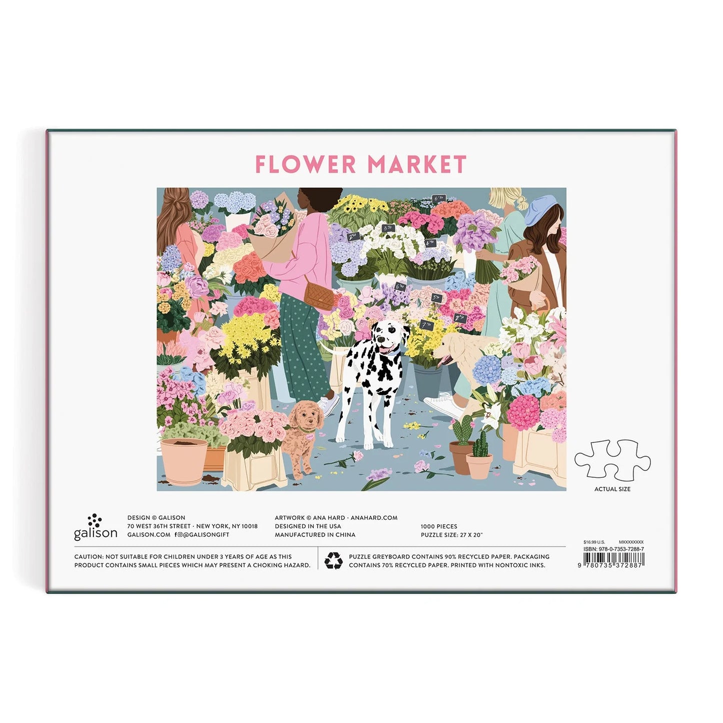 Puzzle Flower Market, 1000 pcs.