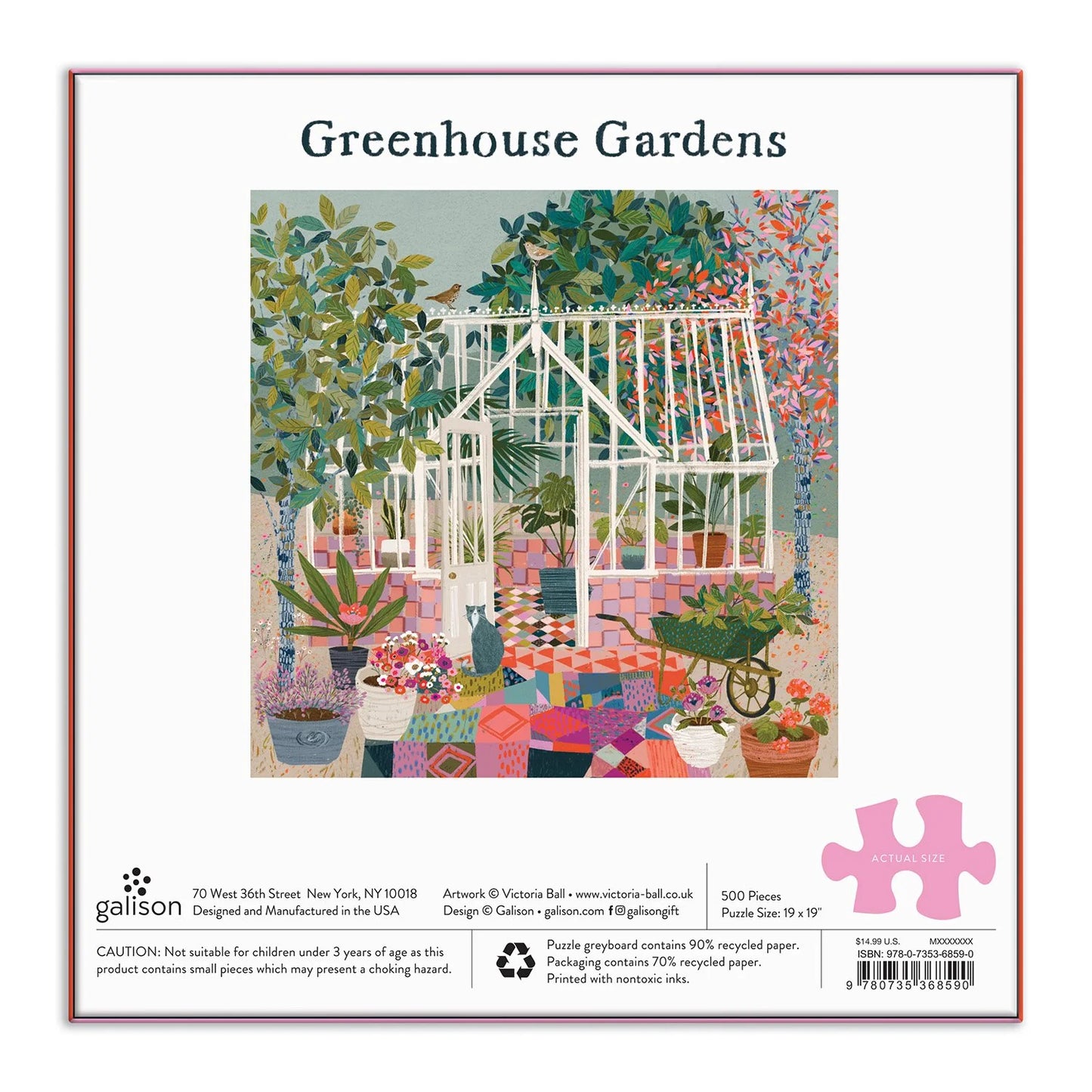 Пазл Greenhouse Gardens, 500 шт.