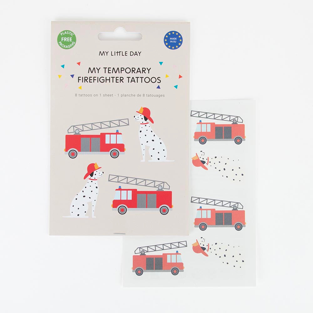 Tetovējumu komplekts Firefighter, 8 gab.