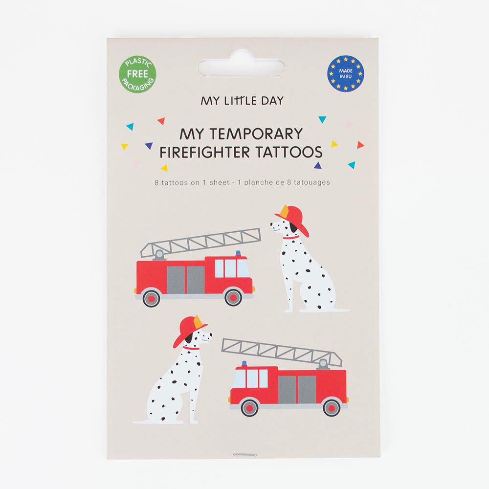 Tetovējumu komplekts Firefighter, 8 gab.