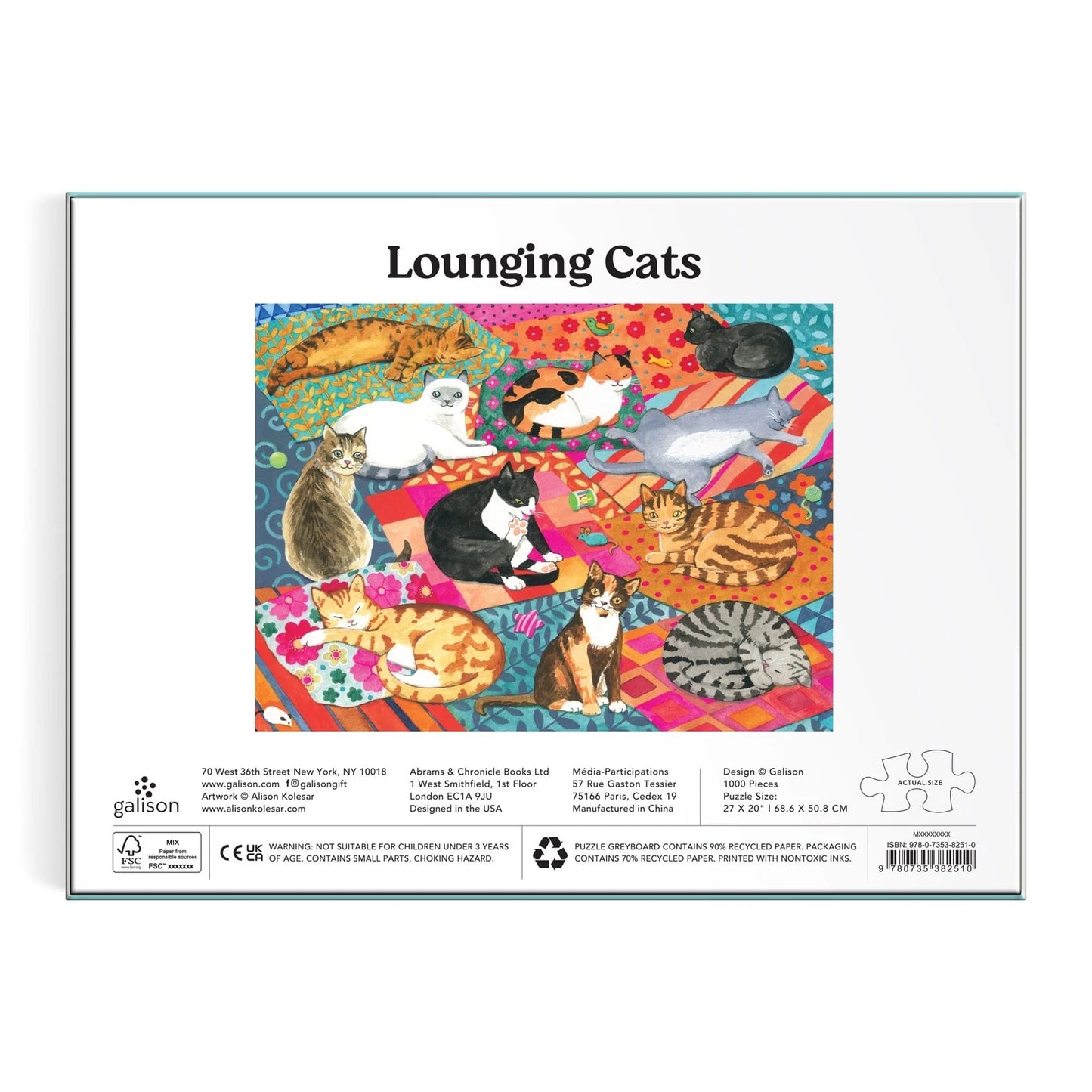 Puzzle Lounging Cats, 1000 pcs.