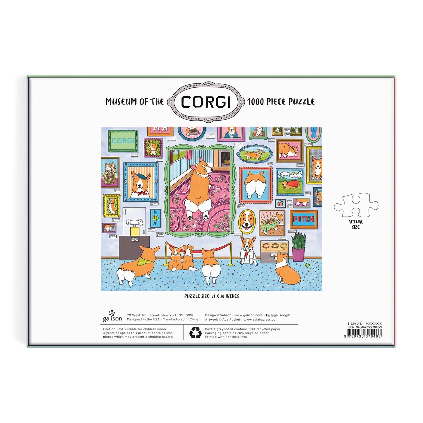 Puzzle Museum of the Corgi, 1000 pcs.