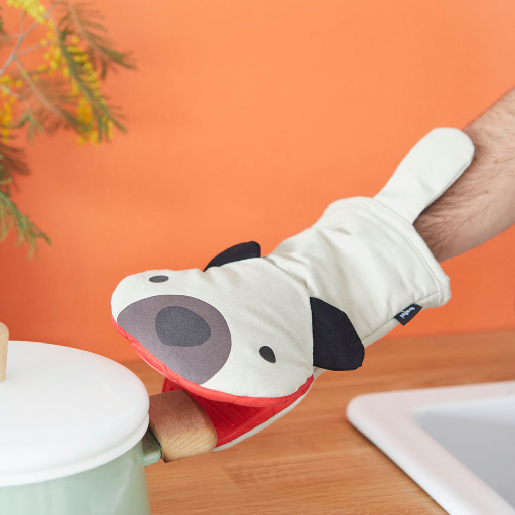 Woof! oven mitt