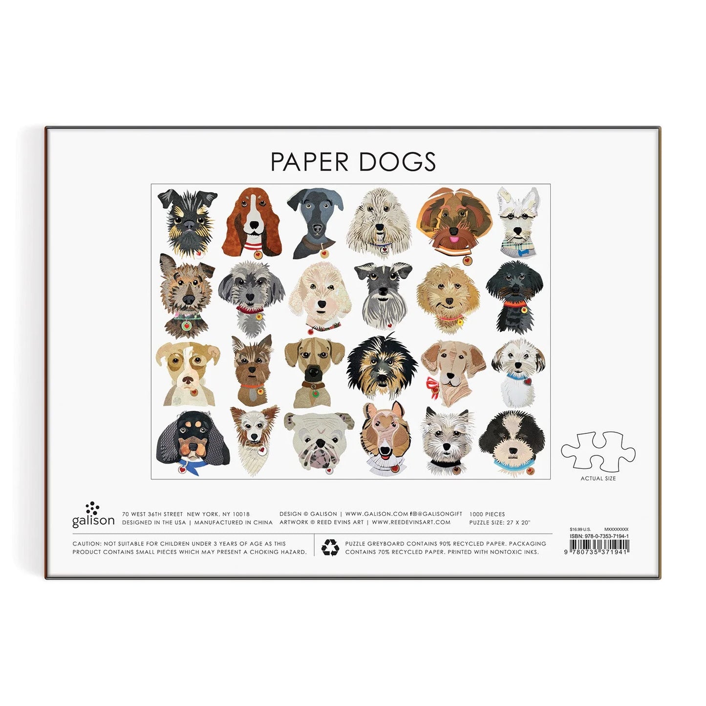 Пазл Paper Dogs, 1000 шт.