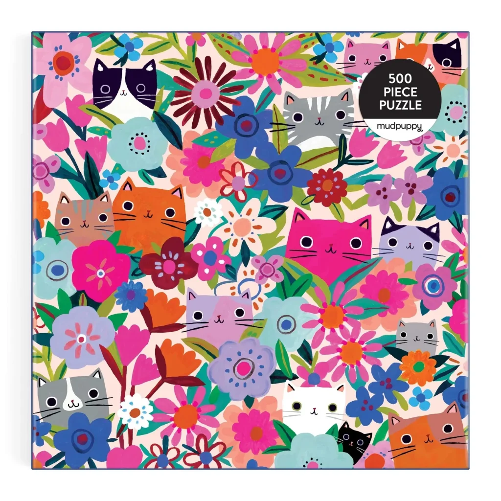 Puzle Blooming Cats, 500 gab.