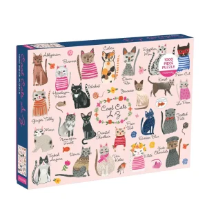 Puzle Cool Cats A-Z, 1000 gab.
