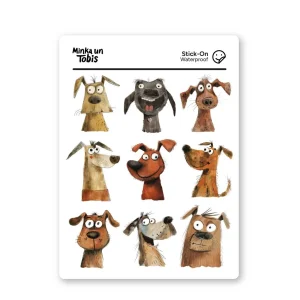 Vinila uzlīmes Dog Heads