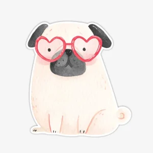 Uzlīme Love Pug