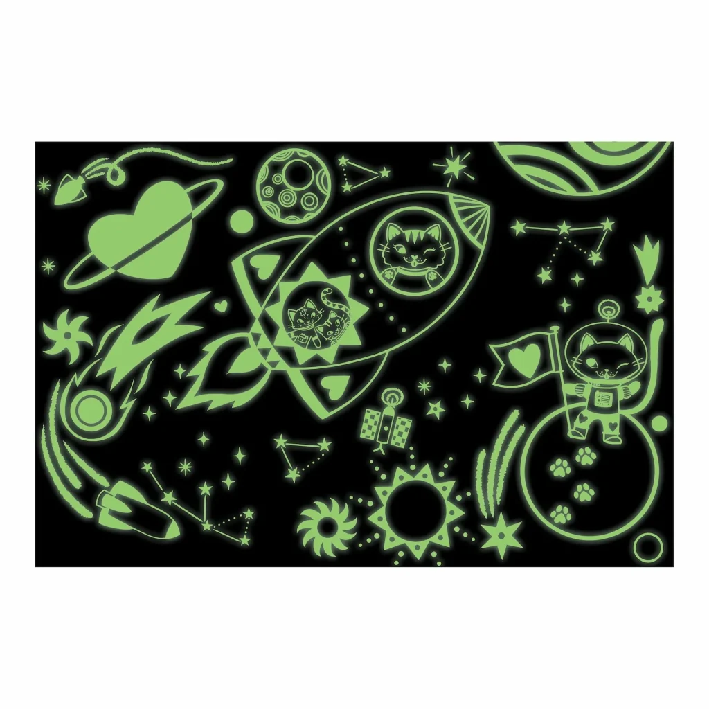 Tumsā spīdoša puzle Cosmic Dreams, 100 gab.