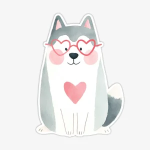 Uzlīme Love Husky