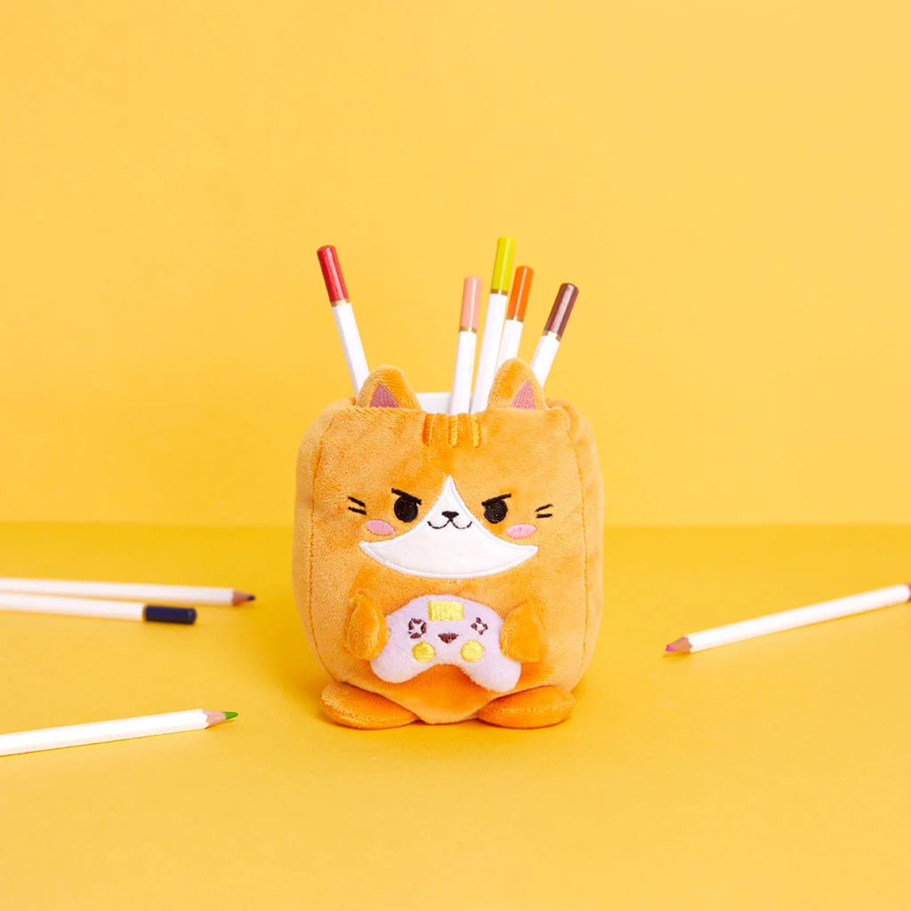 Pūkains zīmuļu turētājs Kawaii Kaķis spēlētājs