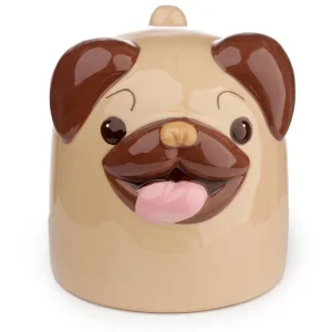Apgreiztā keramikas krūze Mopps Pug