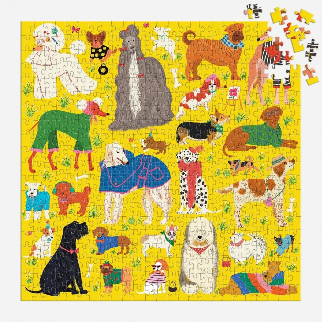 Puzle Fashionable dogs, 500 gab.