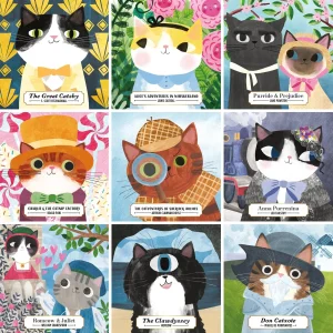 Puzle Bookish Cats, 500 gab.