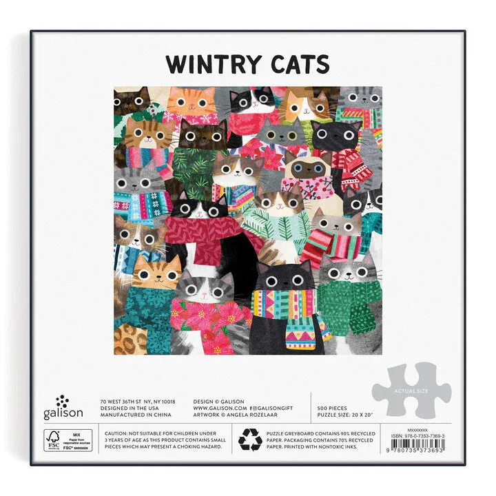 Wintry Cats Puzzle, 500 pcs.