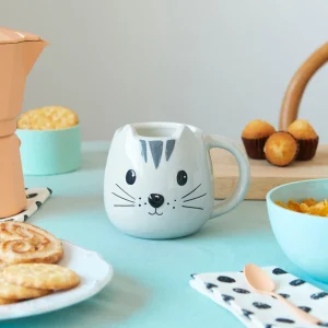 Keramikas krūze Kitty pelēka