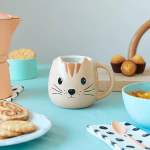 Keramikas krūze Kitty ruda