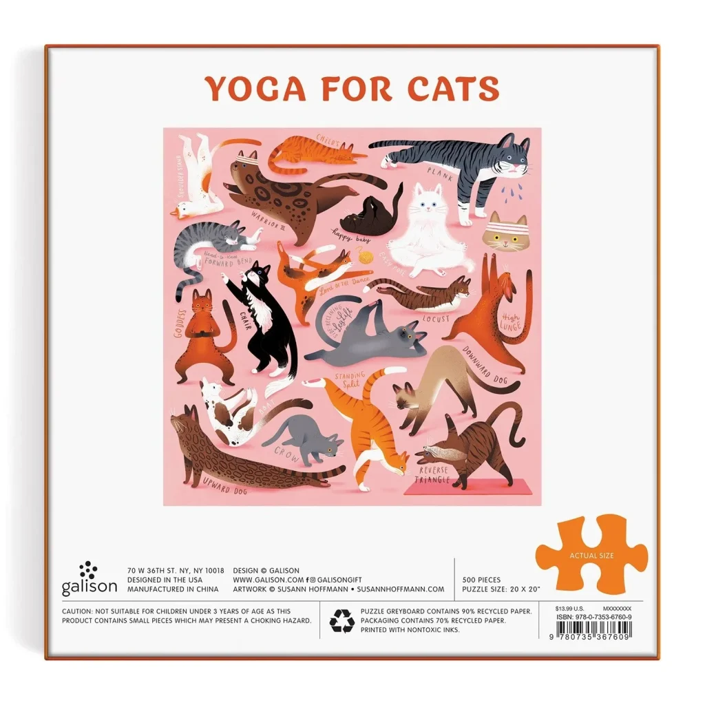Puzle Yoga for Cats, 500 gab.