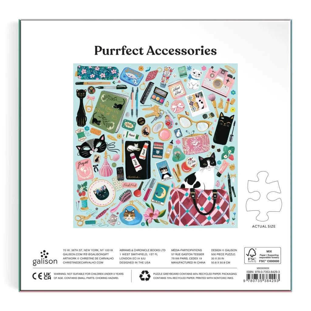 Puzle Purrfect Accessories, 500 gab.