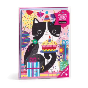 Apsveikuma kartiņa-puzle Purr-fect Cat, 12 gab.