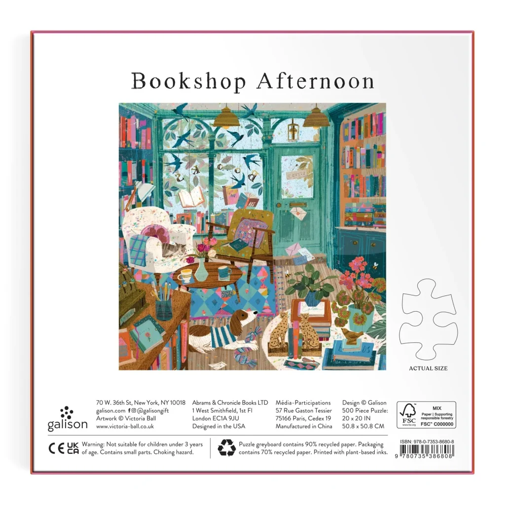 Puzle Bookshop Afternoon, 500 gab.