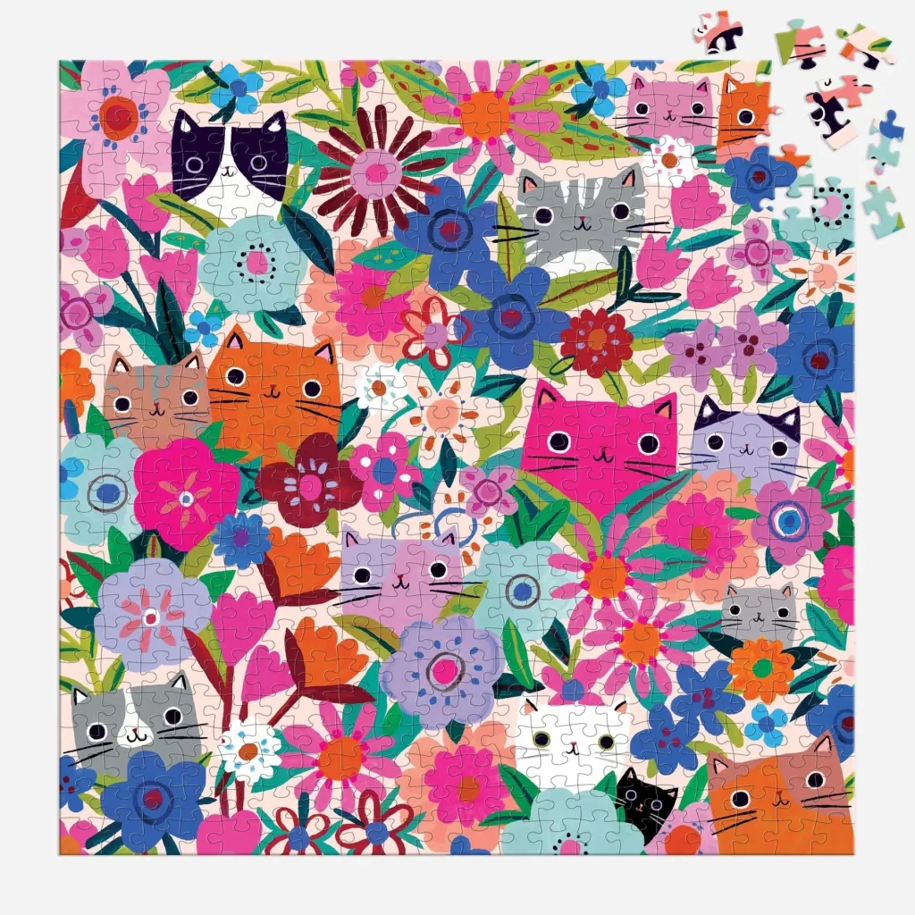 Puzle Blooming Cats, 500 gab.