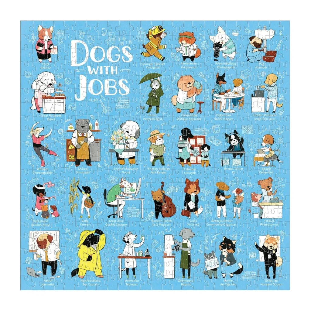 Puzle Dogs With Jobs, 500 gab.