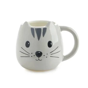 Keramikas krūze Kitty pelēka