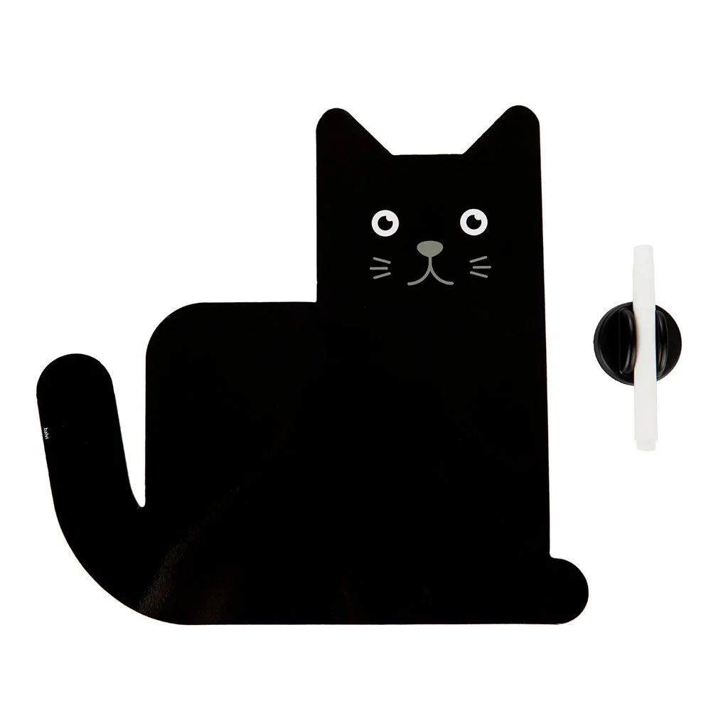 Magnētiska ledusskapja tāfele ar markeri Meow