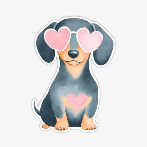 Uzlīme Love Dachshund