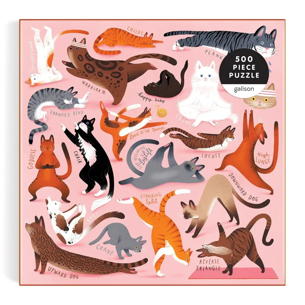 Puzle Yoga for Cats, 500 gab.