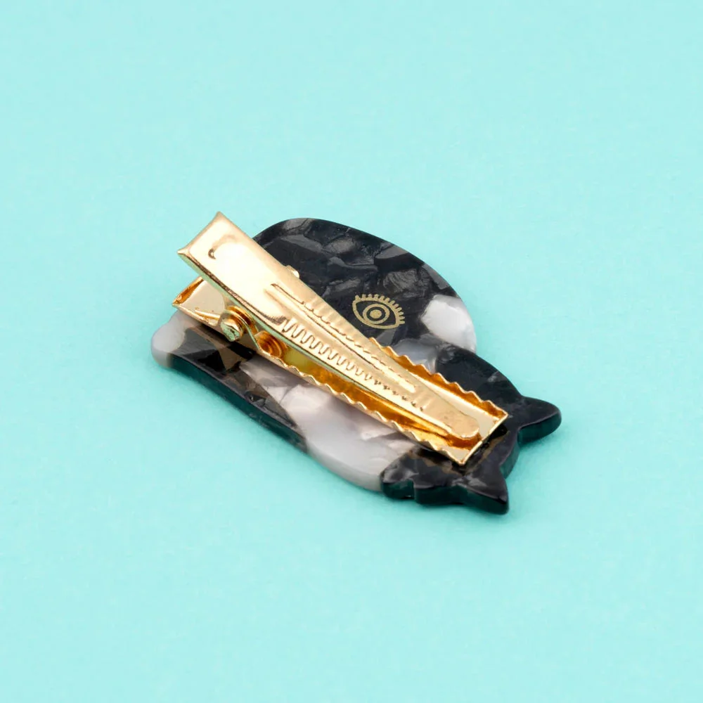 Black & White Cat Hair Clip | Coucou Suzette