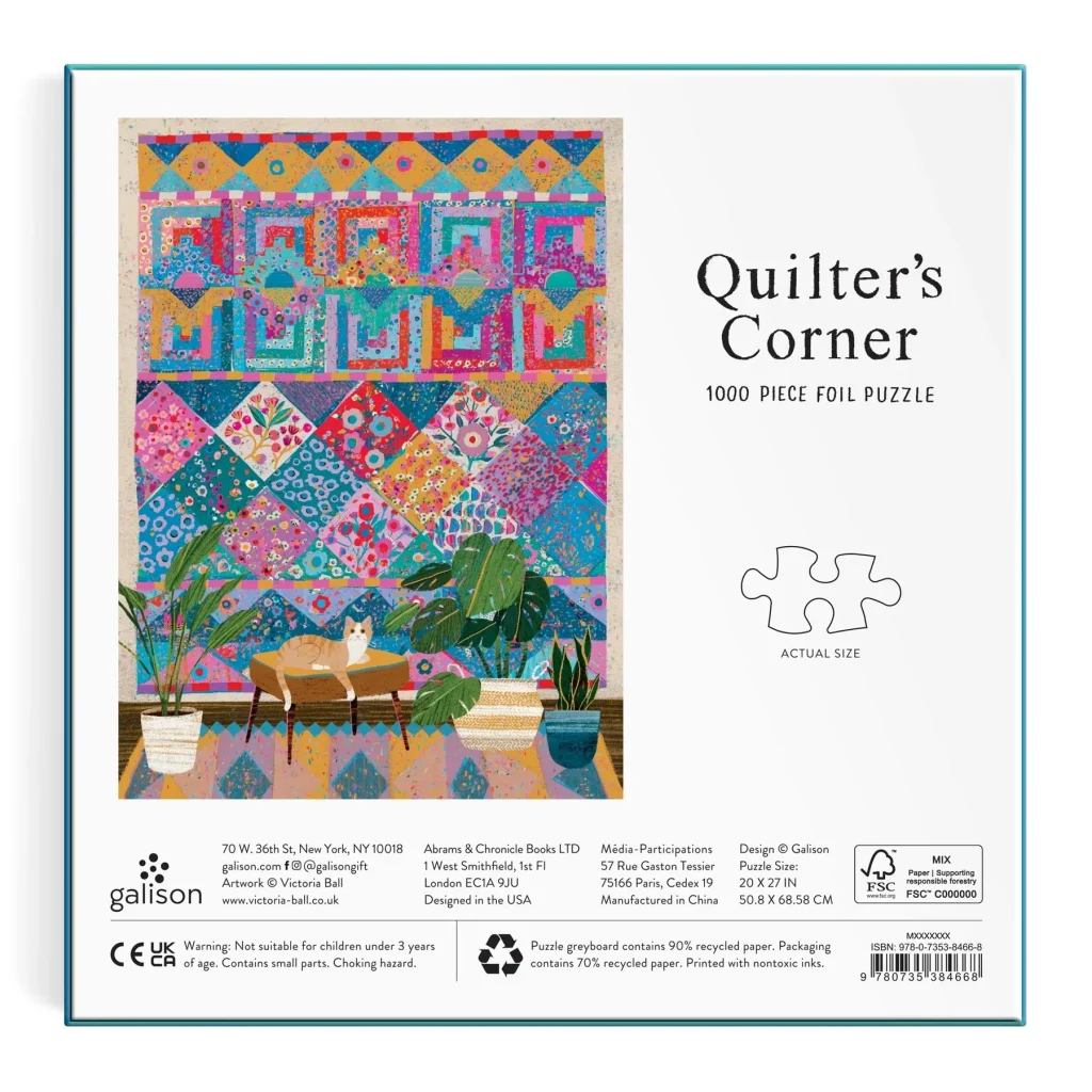Puzle Victoria Ball Quilter's Corner, 1000 gab.